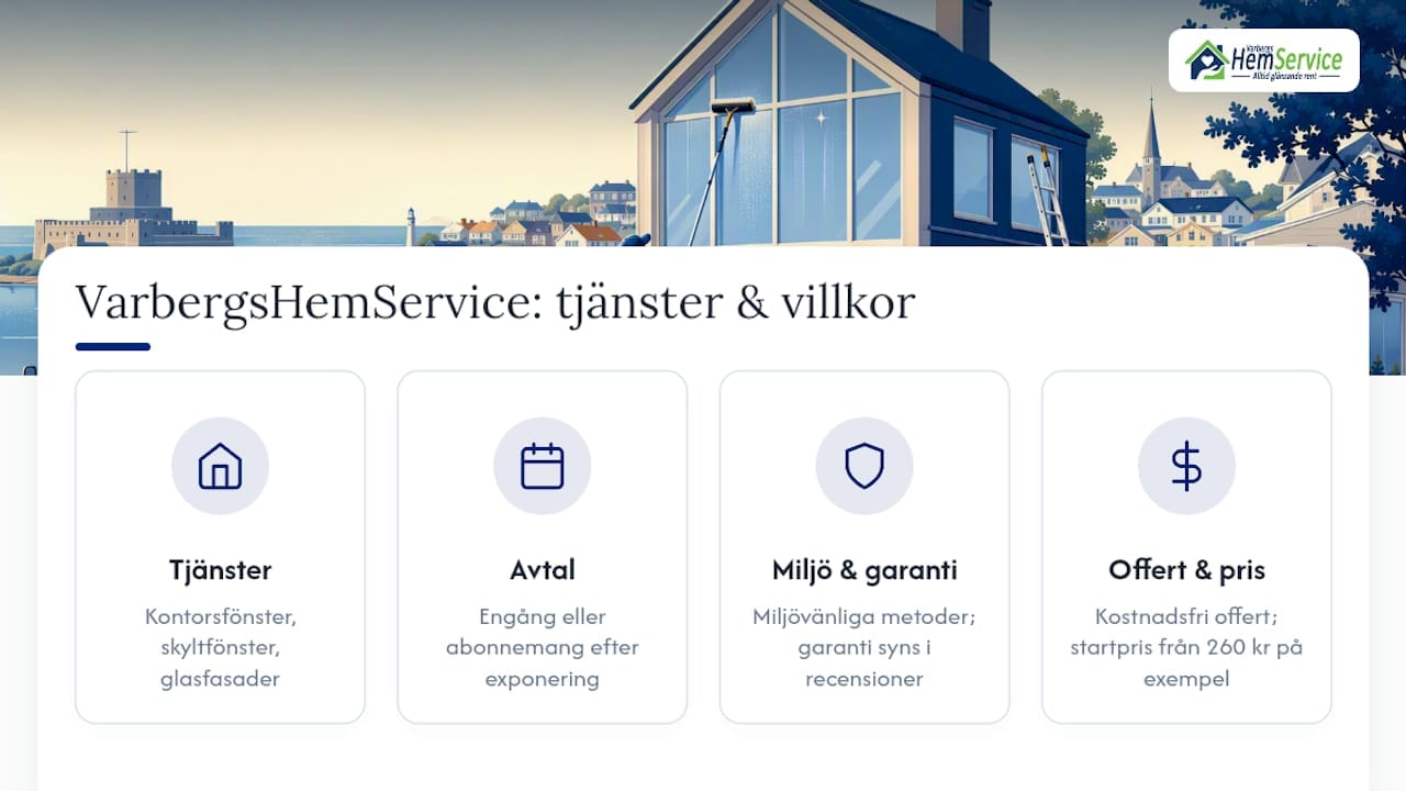 Varbergs HemService: hur vi arbetar med företagsfönsterputs — overview diagram