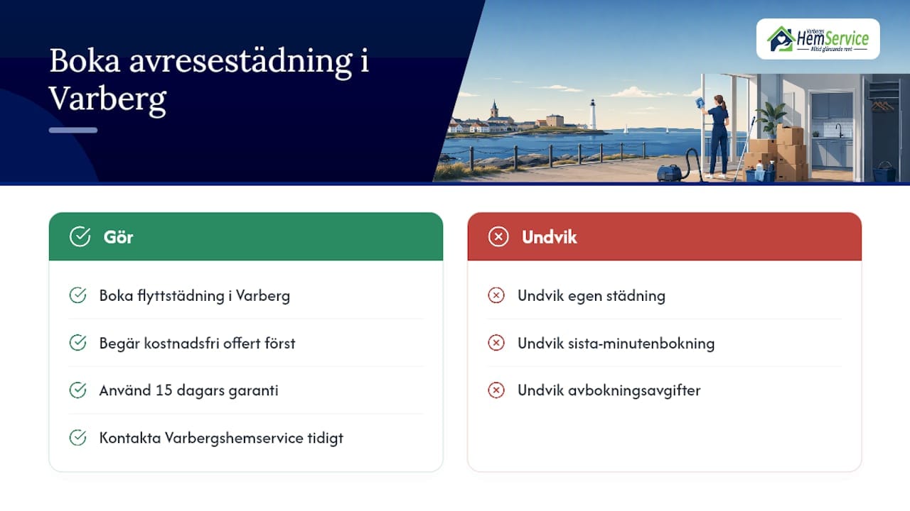 Boka avresestädning i Varberg — overview diagram